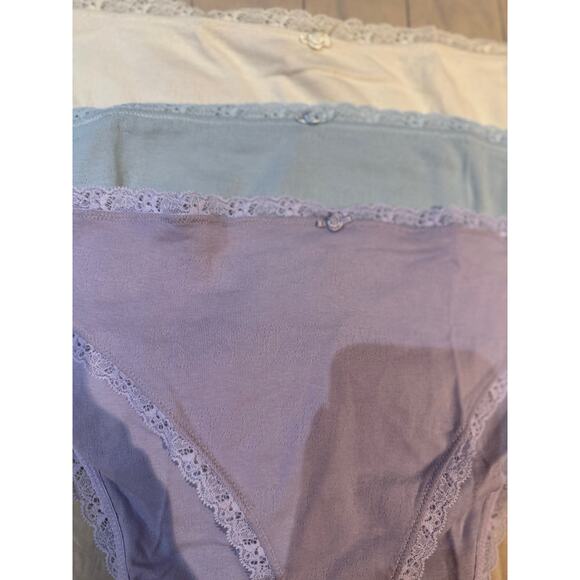 3 Skims Size 4x Lace Pointelle Briefs NWT Panties bundle Lavender bone sky - Picture 6 of 8